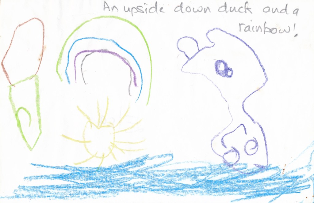 A drawing by Elsa, age 4.